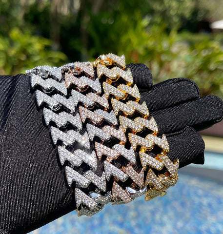 Iced Out Moissanite Rapper Style Hip Hop Bracelet