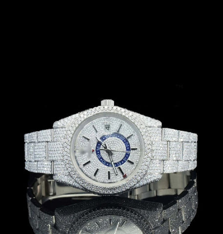 Moissanite Diamond Automatic Movement Luxury Wrist Watch