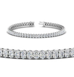 Moissanite Oval Cut Tennis Bracelet