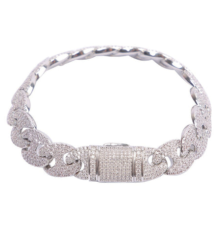 Moissanite Iced Out Men's Hip Hop Bracelet