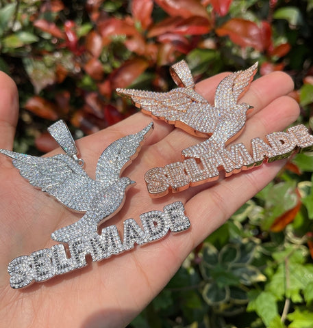 Iced Out Hip Hop SELF MADE Moissanite Style Pendant