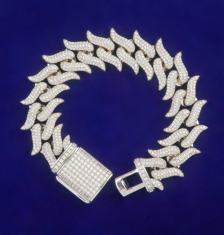 Iced Out VVS1 Moissanite Hip Hop Bracelet
