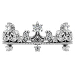 Round Brilliant Cut Moissanite Crown Style Wedding Ring