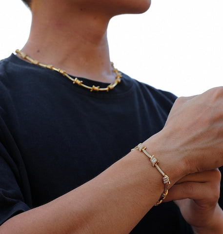 Iced Out VVS1 Moissanite Brabed Wife Hip Hop Bracelet