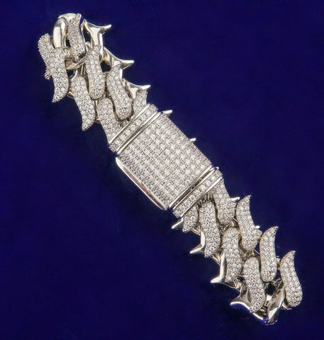 Iced Out VVS1 Moissanite Hip Hop Bracelet