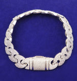 Moissanite Iced Out Men's Hip Hop Bracelet