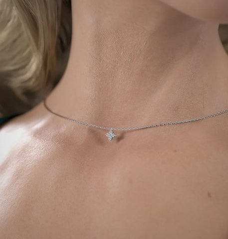 Moissanite Round Brilliant Cut Unique Pendant