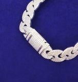 Moissanite Iced Out Men's Hip Hop Bracelet