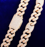 Moissanite Iced Out Figaro Hip Hop Bracelet