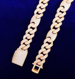 Moissanite Iced Out Figaro Hip Hop Bracelet