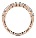 Moissanite Radiant Cut Half Eternity Band