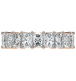 Moissanite Radiant Cut Half Eternity Band