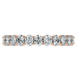 Oval Cut Moissanite Half Eternity Ring Gift For Women