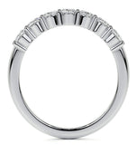 Oval Cut Seven Stone Moissanite Wedding Band