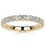 Moissanite Round Cut Prong Set Wedding Band