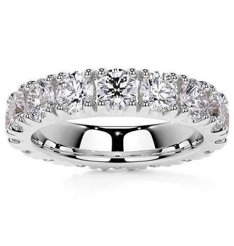 Moissanite Diamond Round Cut Eternity Band