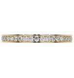 Moissanite VVS1 Round Cut Channel Set Wedding Band