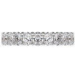Oval Cut Moissanite Full Eternity Band