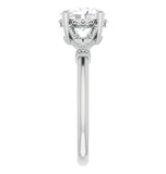 Moissanite Oval Cut Vintage Solitaire Engagement Ring