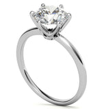 Moissanite Round Cut Solitaire Engagement Ring