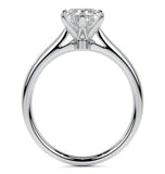 Oval Cut Solitaire Moissanite Engagement Ring