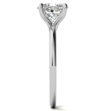 Oval Cut Solitaire Moissanite Engagement Ring