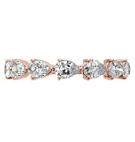 Moissanite Pear Cut Wedding Band For Women