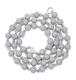 Iced out Moissanite Diamond Ball Link Hip Hop Chain