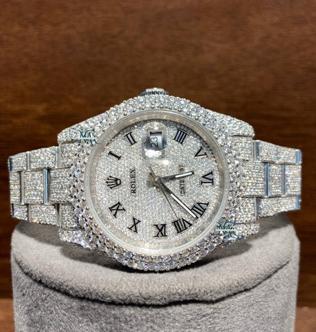 Iced Out Moissanite Luxury Hip Hop Watch For Him