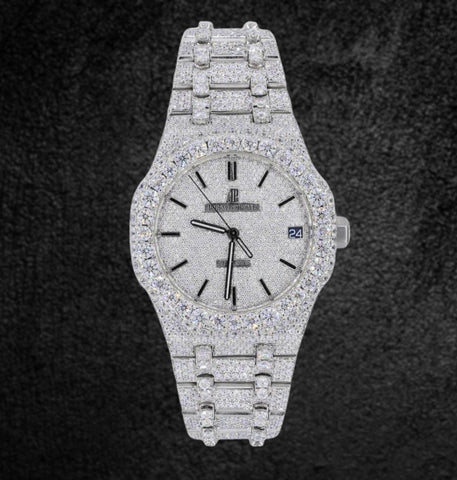 Iced Out Moissanite Diamond Hip Hop Luxury Watch