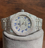 Arabic Numeric Iced Out Men's Watch Moissanite Watches
