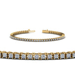 Princess Cut Moissanite Tennis Bracelet