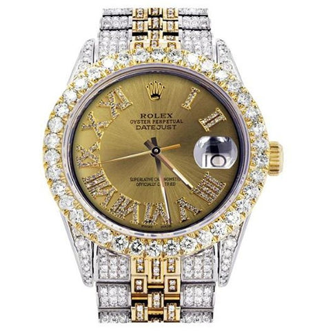 Moissanite Iced Out Datejust Luxury Wrist Watch