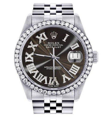 Black Dial Moissanite Diamond Iced Out Wrist Watch