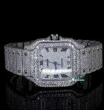 Roman Numeral Iced Out VVS1 Moissanite Hip Hop Watch