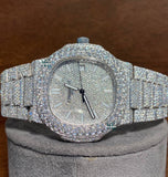 Iced Out Moissanite Automatic Movement Watch