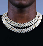 Iced Out Cuban Chain Moissanite Celebrity Style Hip Hop Chain