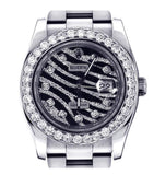 Moissanite Diamond Iced Out Datejust Wrist Watch