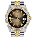 Dual Tone Jubilee Band Moissanite Diamond Watch