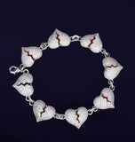 Iced Out Moissanite Broken Heart Hip Hop Brtacelet