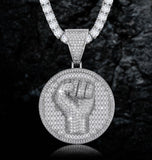 Colorless Moissanite Baguette Cut Hip Hop Pendant For Him