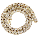 Rope Twisted Iced Out Moissanite Luxury Hip Hop Chain