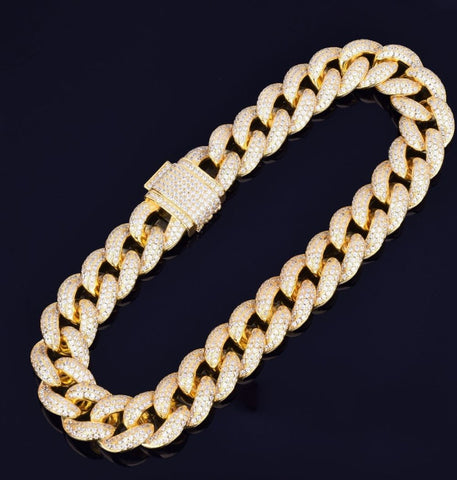 Moissanite Iced Out Fabulous Cuban Link Hip Hop Chain