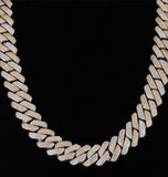 Iced Out Moissanite Diamond Cuban Link Rapper Style Chain