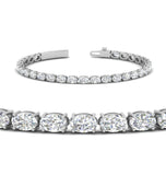 Oval Cut Moissanite Tennis Bracelet Gift For Her