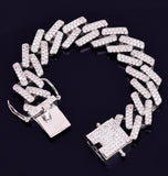 Iced Out Moissanite Rapper Style Hip Hop Bracelet