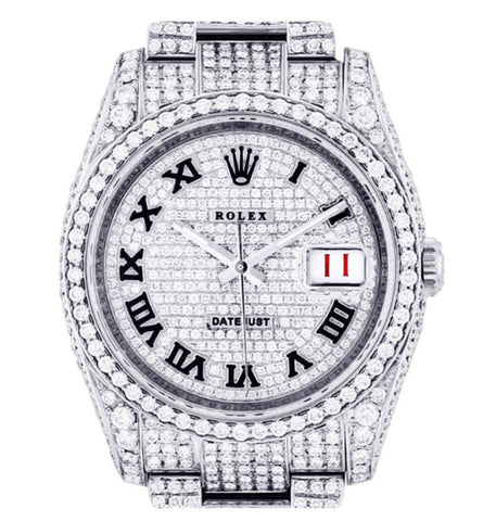 Iced Out Moissanite Diamond Luxury Wrist Watch