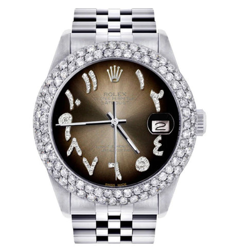 VVS1 Moissanite Diamond Datejust Watch For Men's