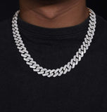 Baguette Cut Iced Out Moissanite Hip Hop Cuban Chain