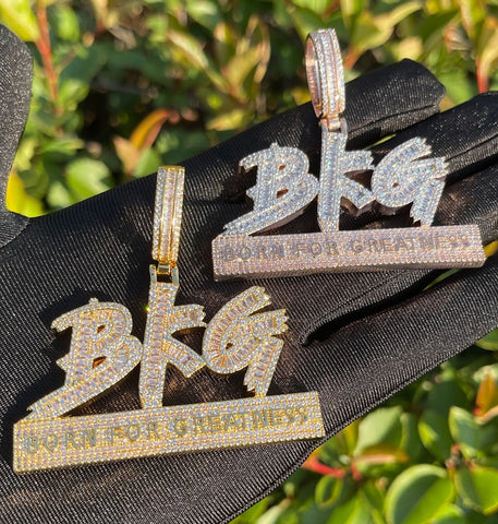 Born for Greatness Moissanite Hip Hop Pendant For Him